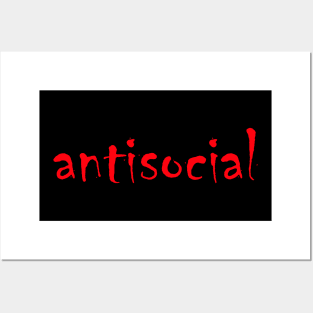 antisocial Posters and Art